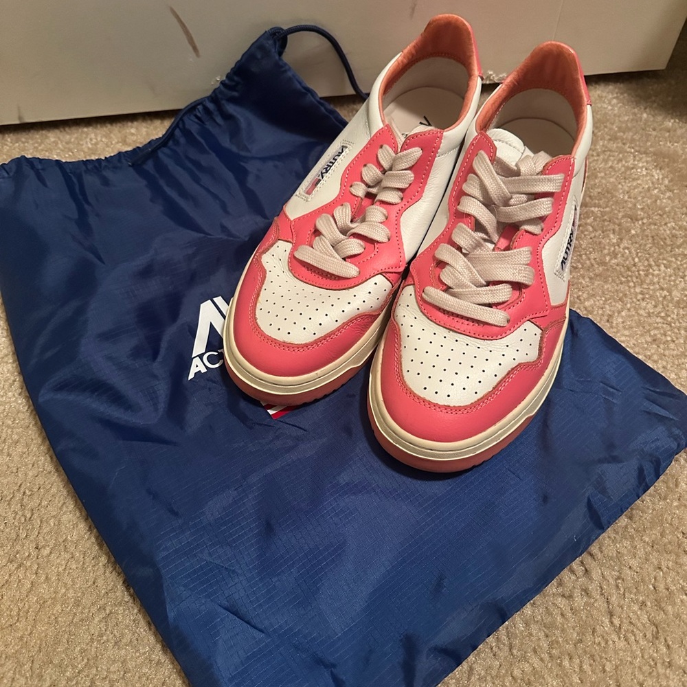 Autry Pink and White Sneakers, size 39